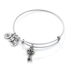 Alex and Ani Skeleton key sterling silver bangle